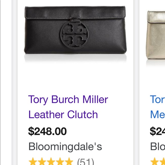 NWT☀️NEW☀️Tory Burch Black Miller Clutch - Picture 1 of 8